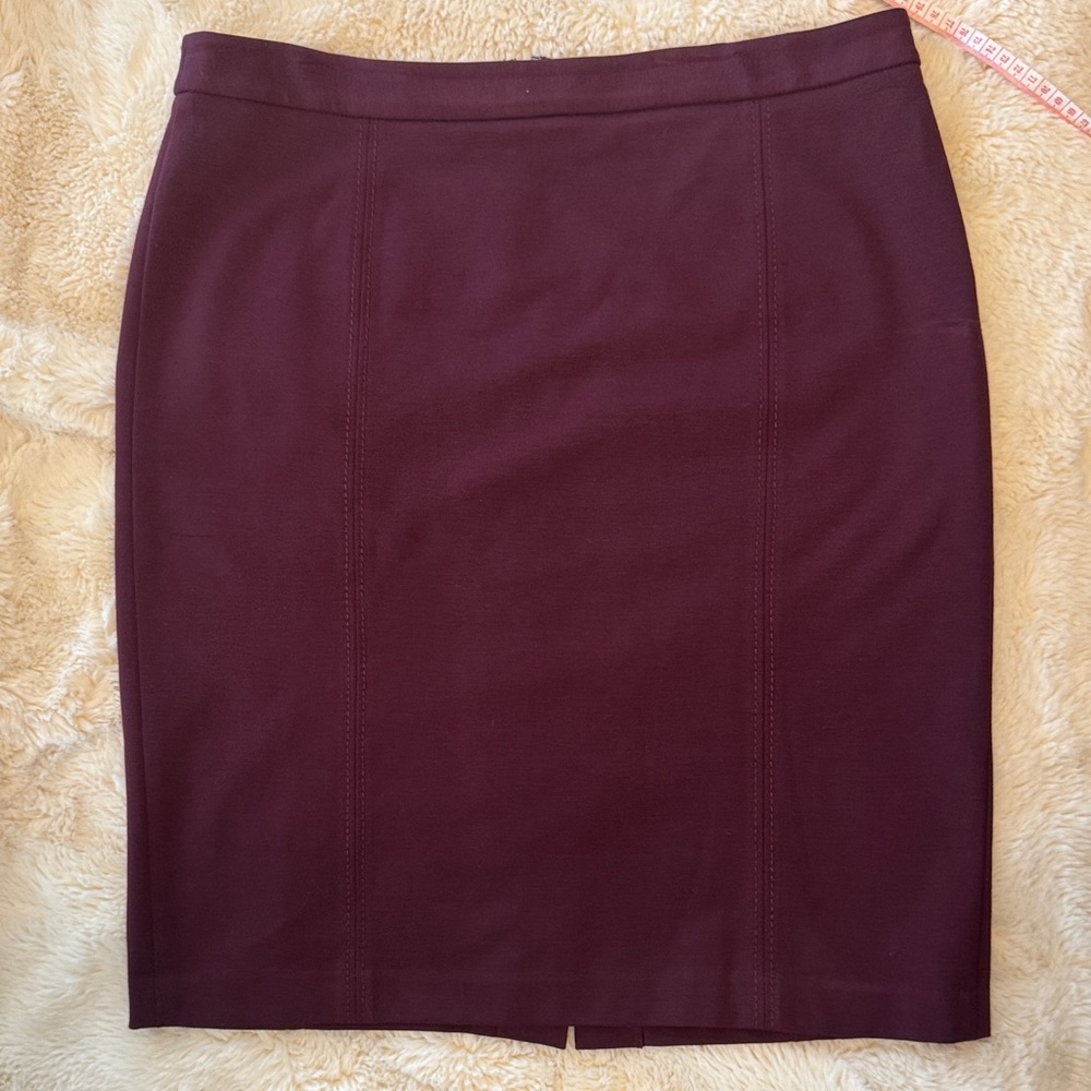 Talbots Burgundy Pencil Skirt